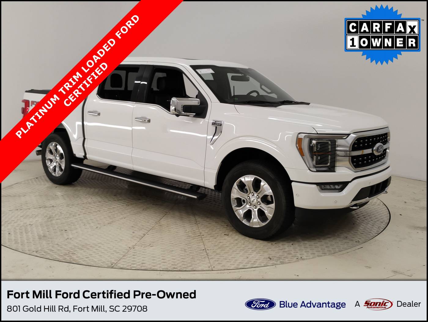 2022 Ford F-150 Platinum — Pickup Truck — 35,261 mi — Fort Mill, SC