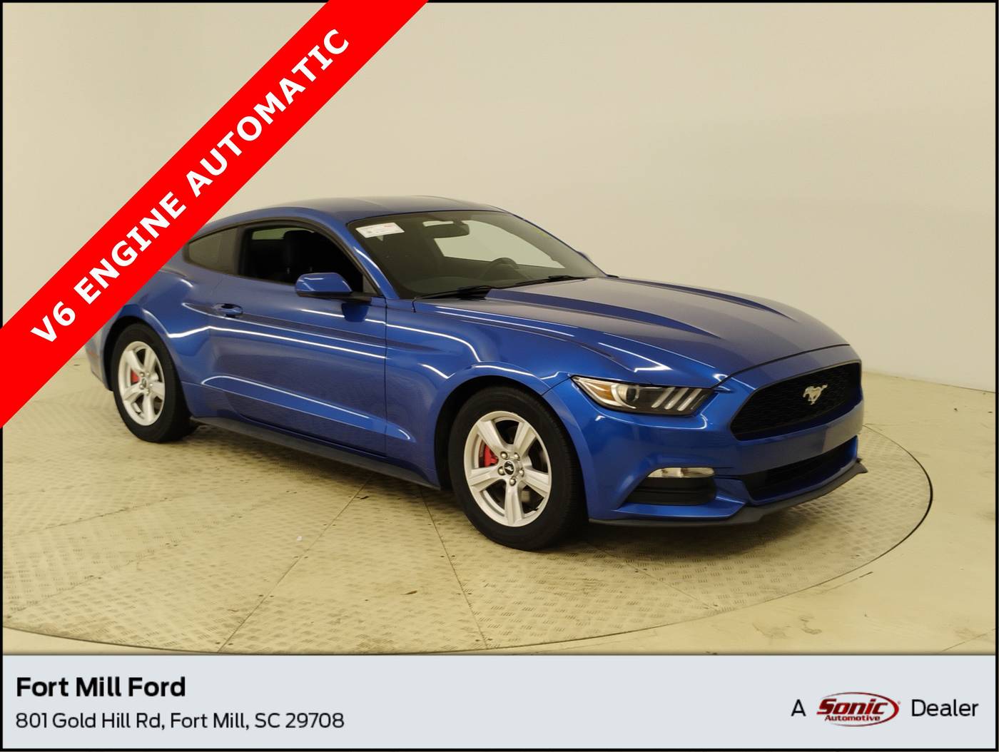 2017 Ford Mustang V6 — Coupe — 103,259 mi — Fort Mill, SC