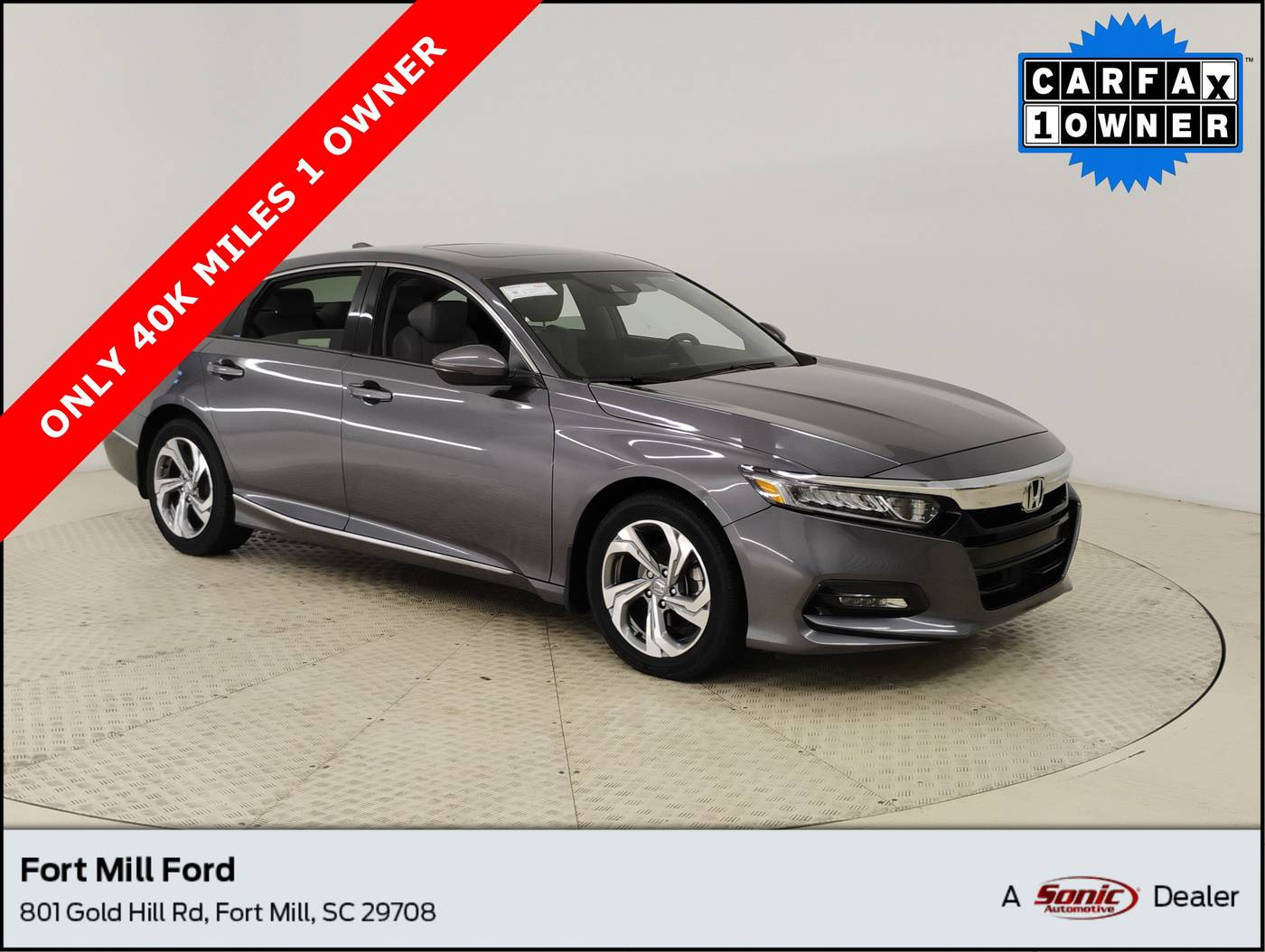2018 Honda Accord EX-L — Sedan — 40,263 mi — Fort Mill, SC