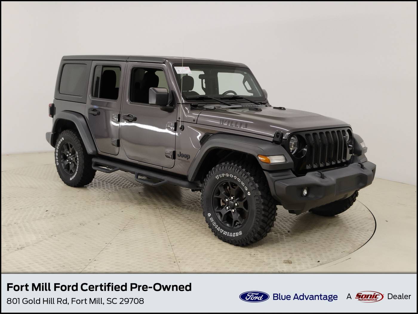2020 Jeep Wrangler Willys — SUV — 91,605 mi — Fort Mill, SC