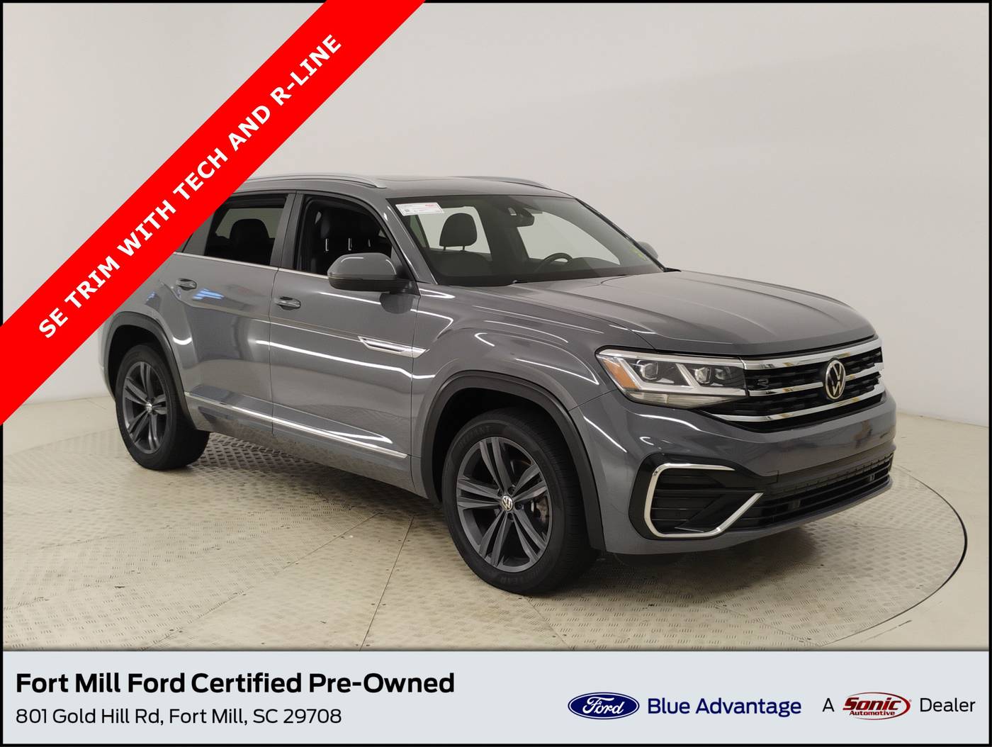 2021 Volkswagen Atlas Cross Sport SE with Technology R-Line — SUV — 117,138 mi — Fort Mill, SC