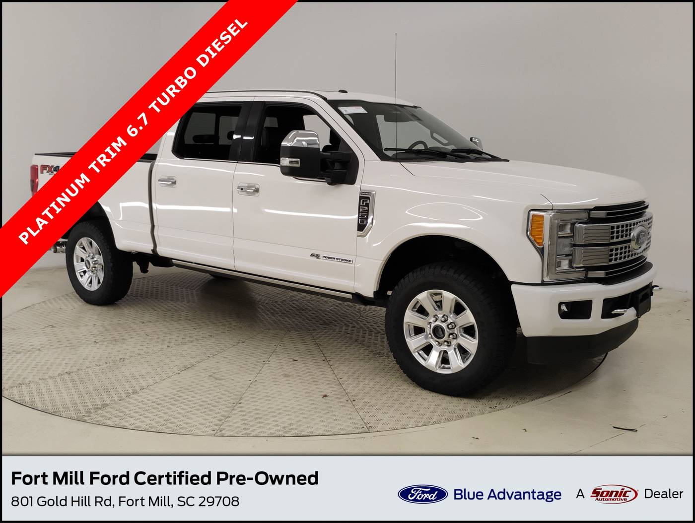 2018 Ford Super Duty F-250 Platinum — Pickup Truck — 103,893 mi — Fort Mill, SC