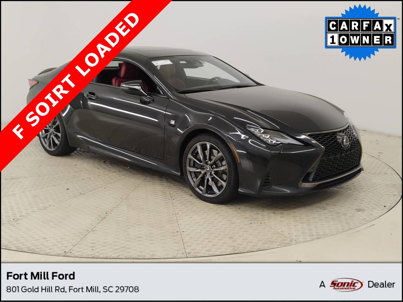 2021 Lexus RC RC 350 F SPORT — Coupe — 108,988 mi — Fort Mill, SC