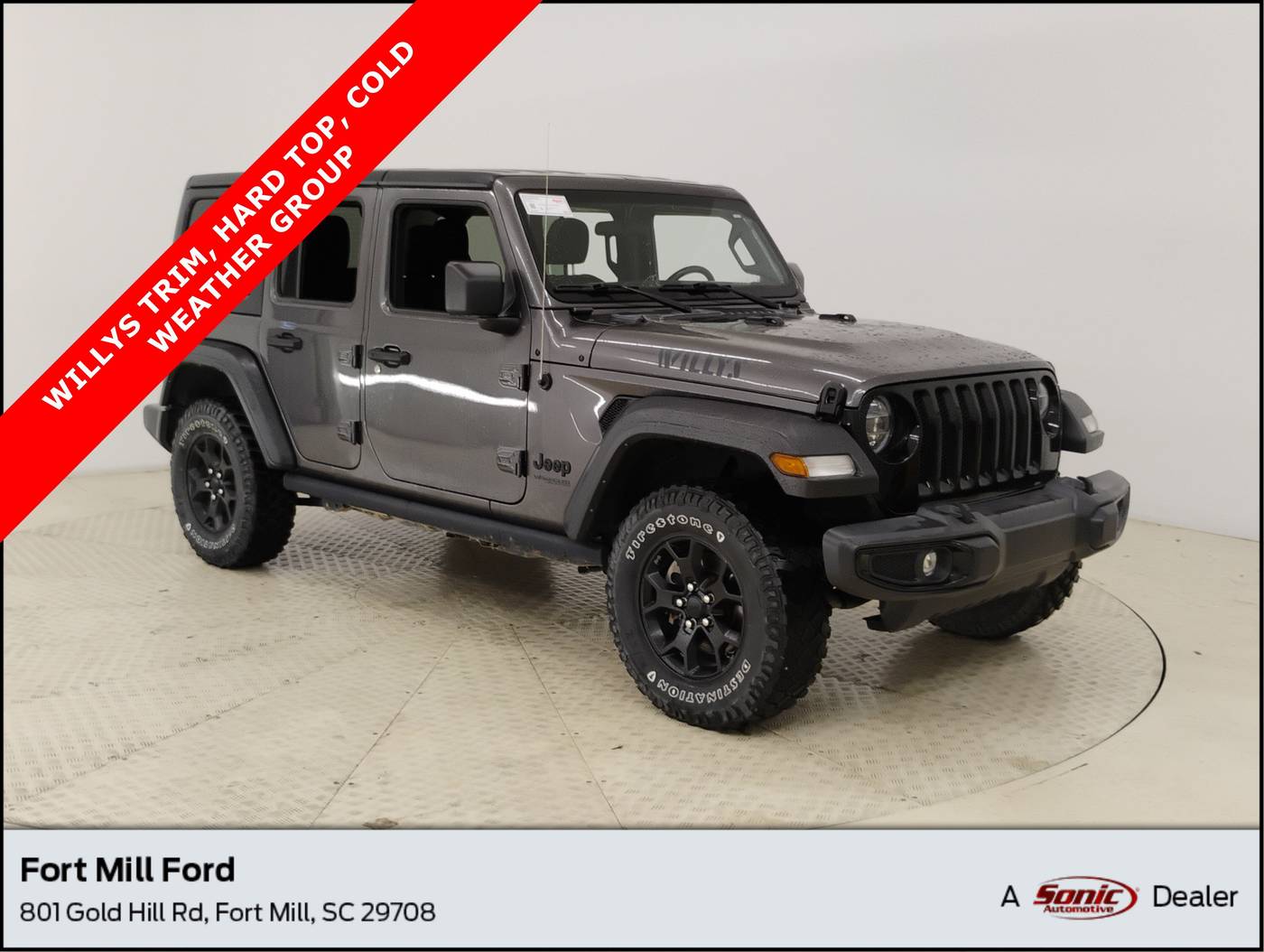 2021 Jeep Wrangler Willys — SUV — 36,539 mi — Fort Mill, SC