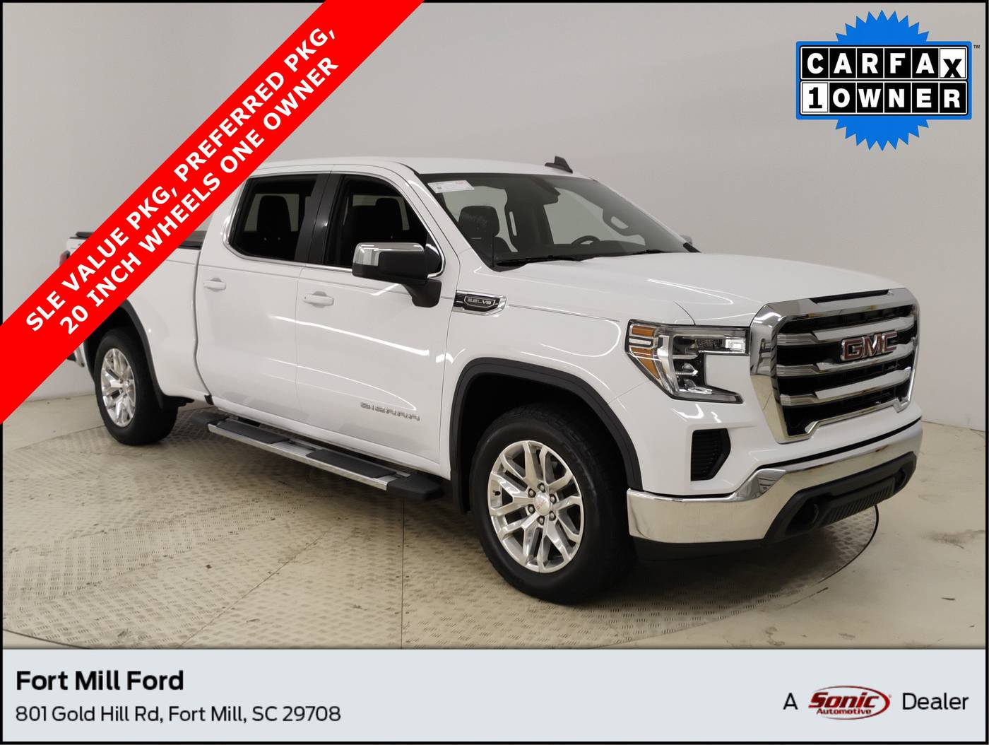 2020 GMC Sierra 1500 SLE — Pickup Truck — 71,023 mi — Fort Mill, SC