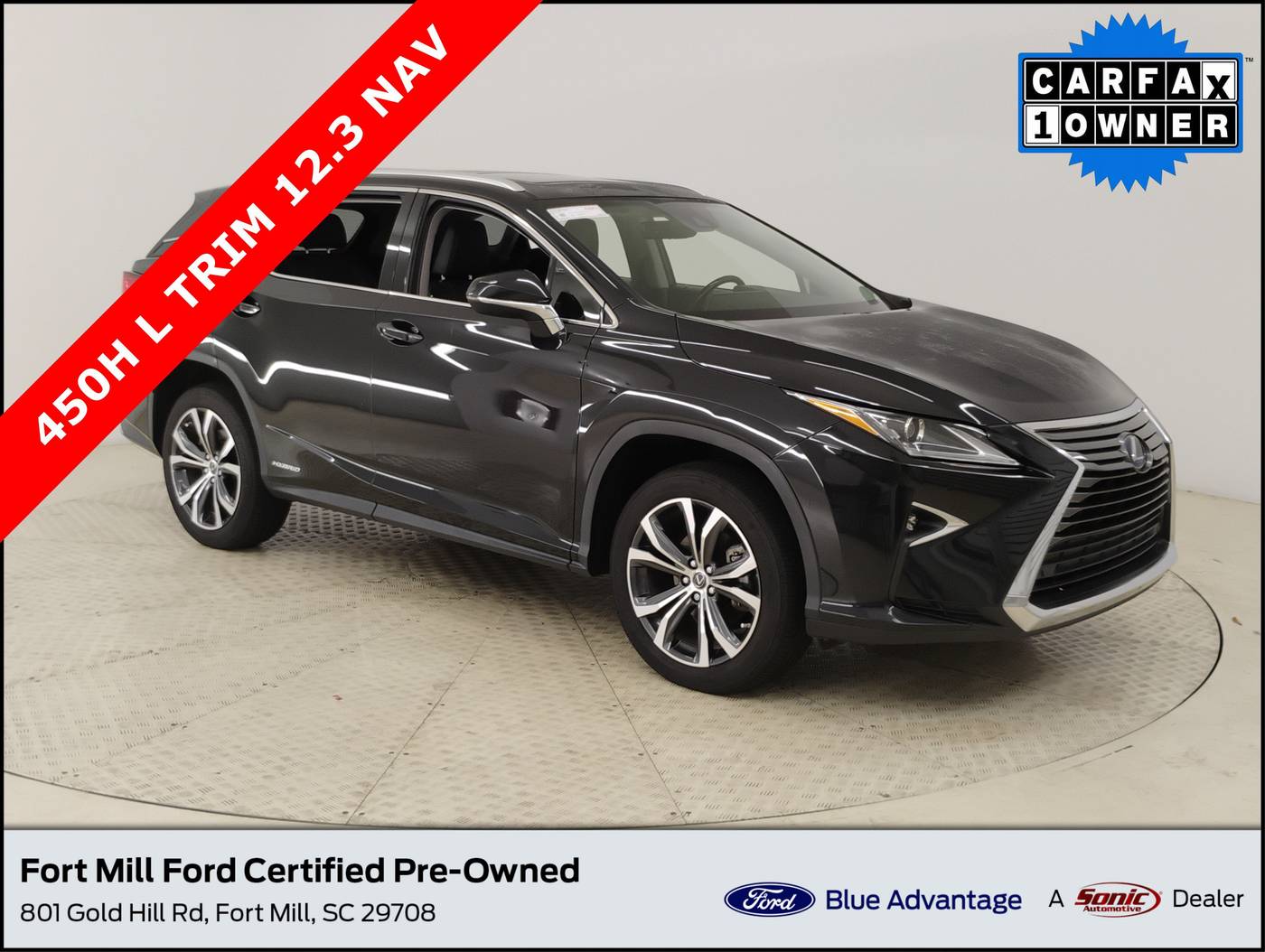 2019 Lexus RX RX 450hL Luxury — SUV — 116,064 mi — Fort Mill, SC