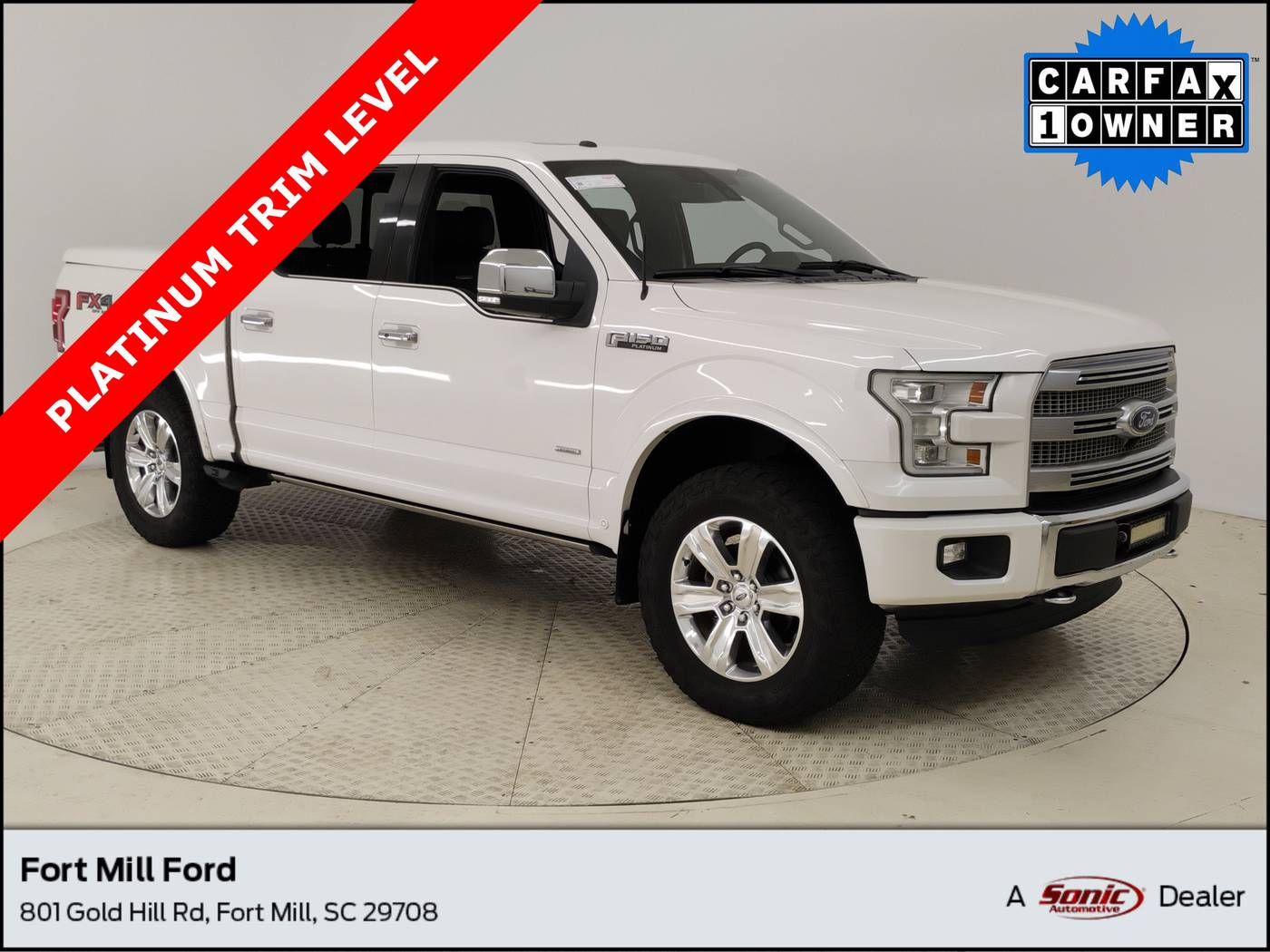 2016 Ford F-150 Platinum — Pickup Truck — 111,985 mi — Fort Mill, SC