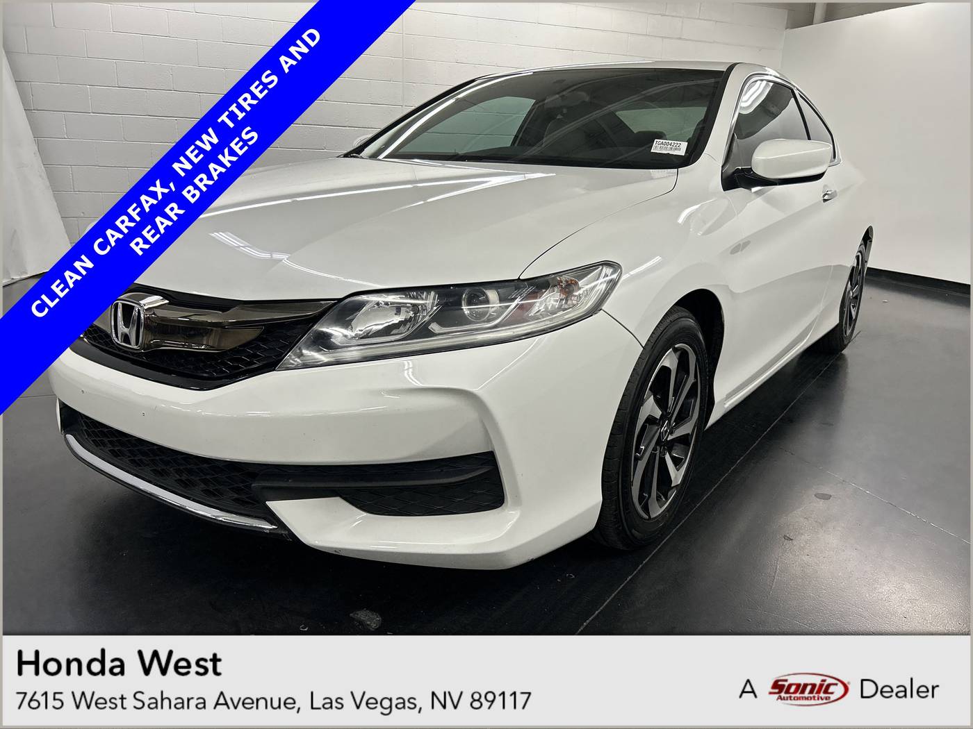 2016 Honda Accord LX-S — Coupe — 74,193 mi — Las Vegas, NV