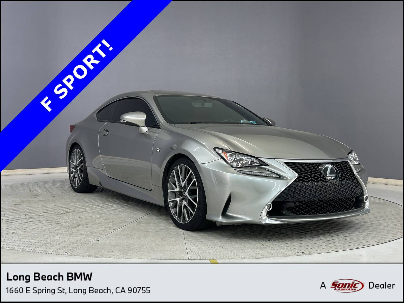 2017 Lexus RC RC 350 F Sport — Coupe — 75,821 mi — Long Beach, CA