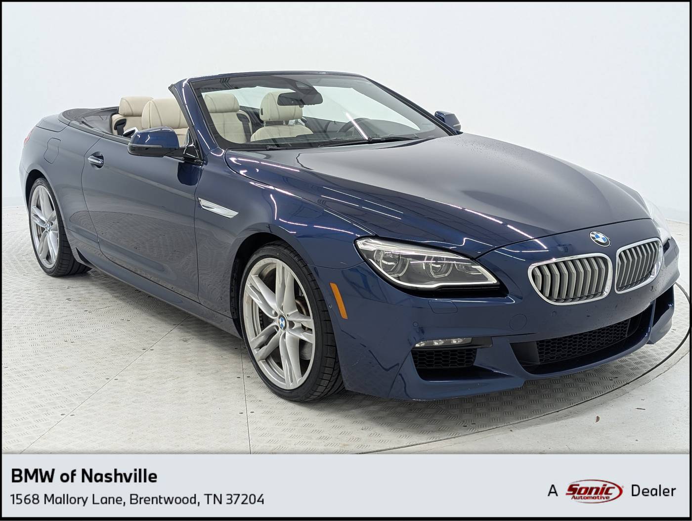 2016 BMW 6 Series 650i — Convertible — 59,137 mi — Brentwood, TN
