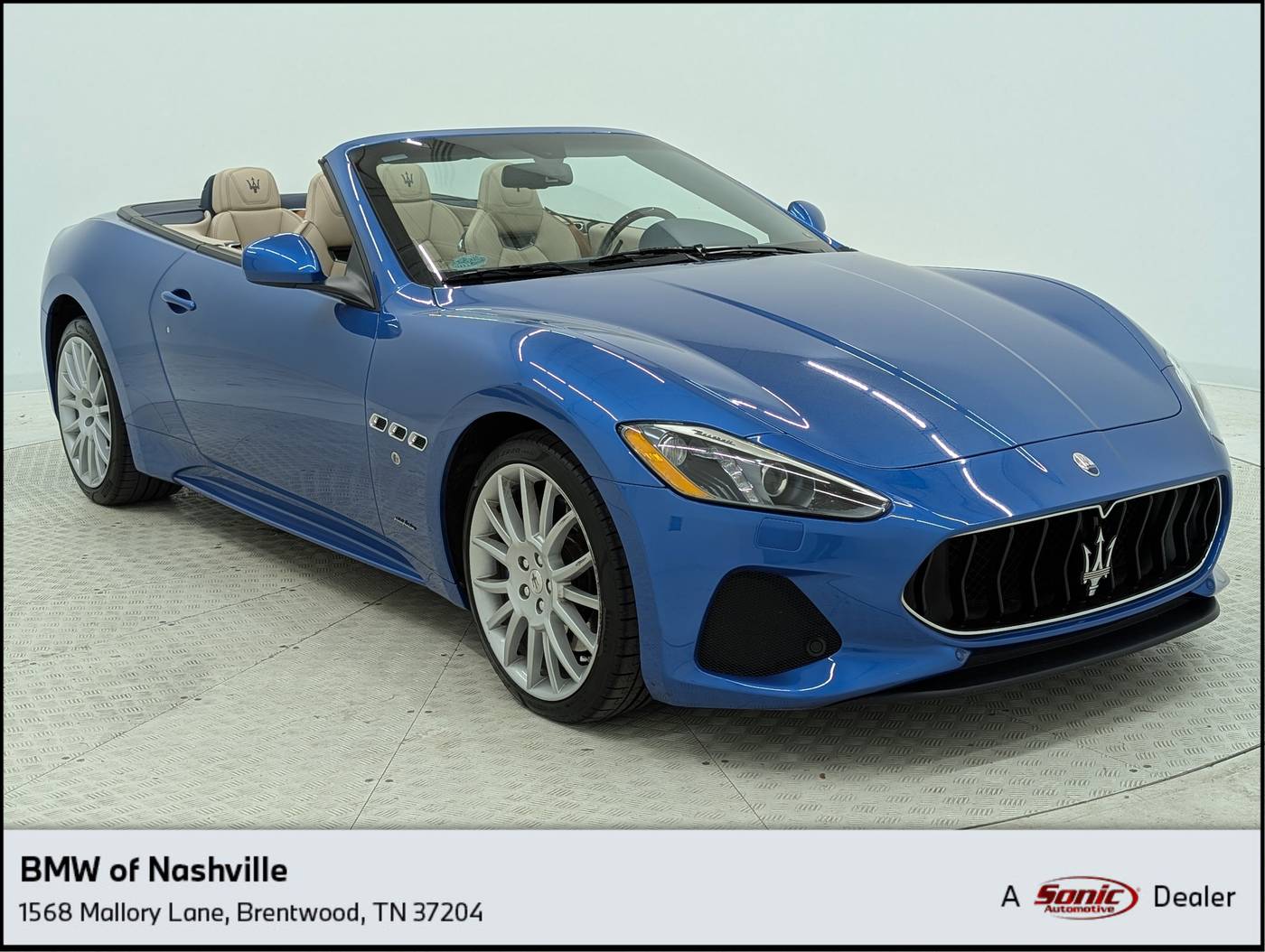 2019 Maserati GranTurismo Sport — Convertible — 15,863 mi — Brentwood, TN