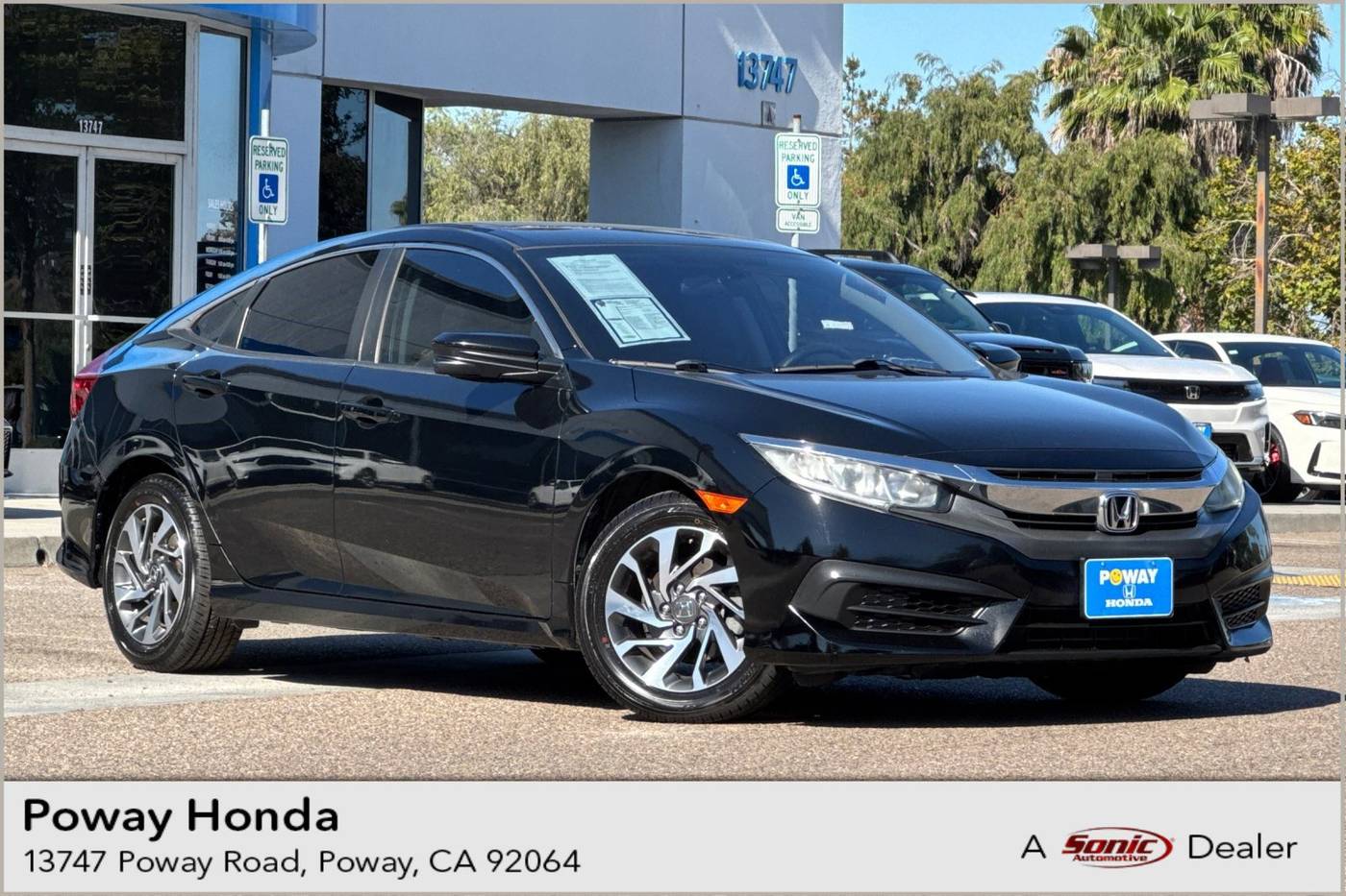 2017 Honda Civic EX — Sedan — 123,485 mi — Poway, CA