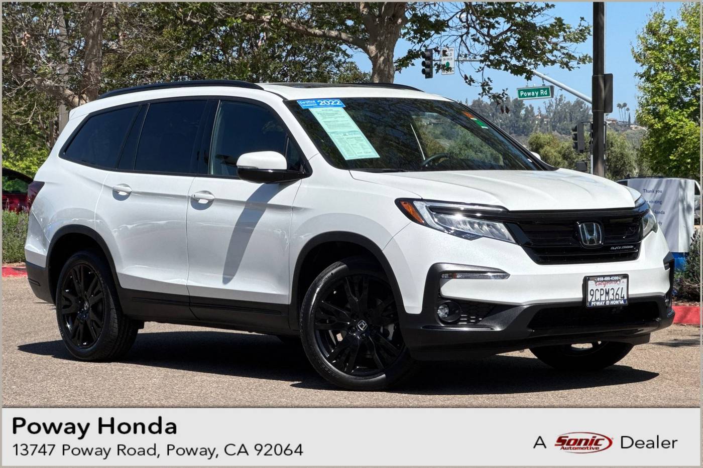 2022 Honda Pilot Black Edition — SUV — 19,957 mi — Poway, CA