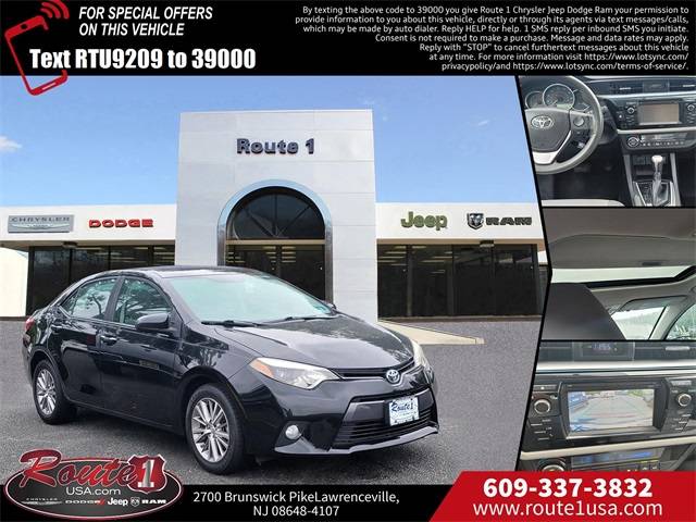 2015 Toyota Corolla LE Plus — Sedan — 101,593 mi — Lawrenceville, NJ