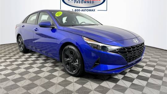 2023 Hyundai Elantra Hybrid Blue — Sedan — 21,441 mi — Framingham, MA