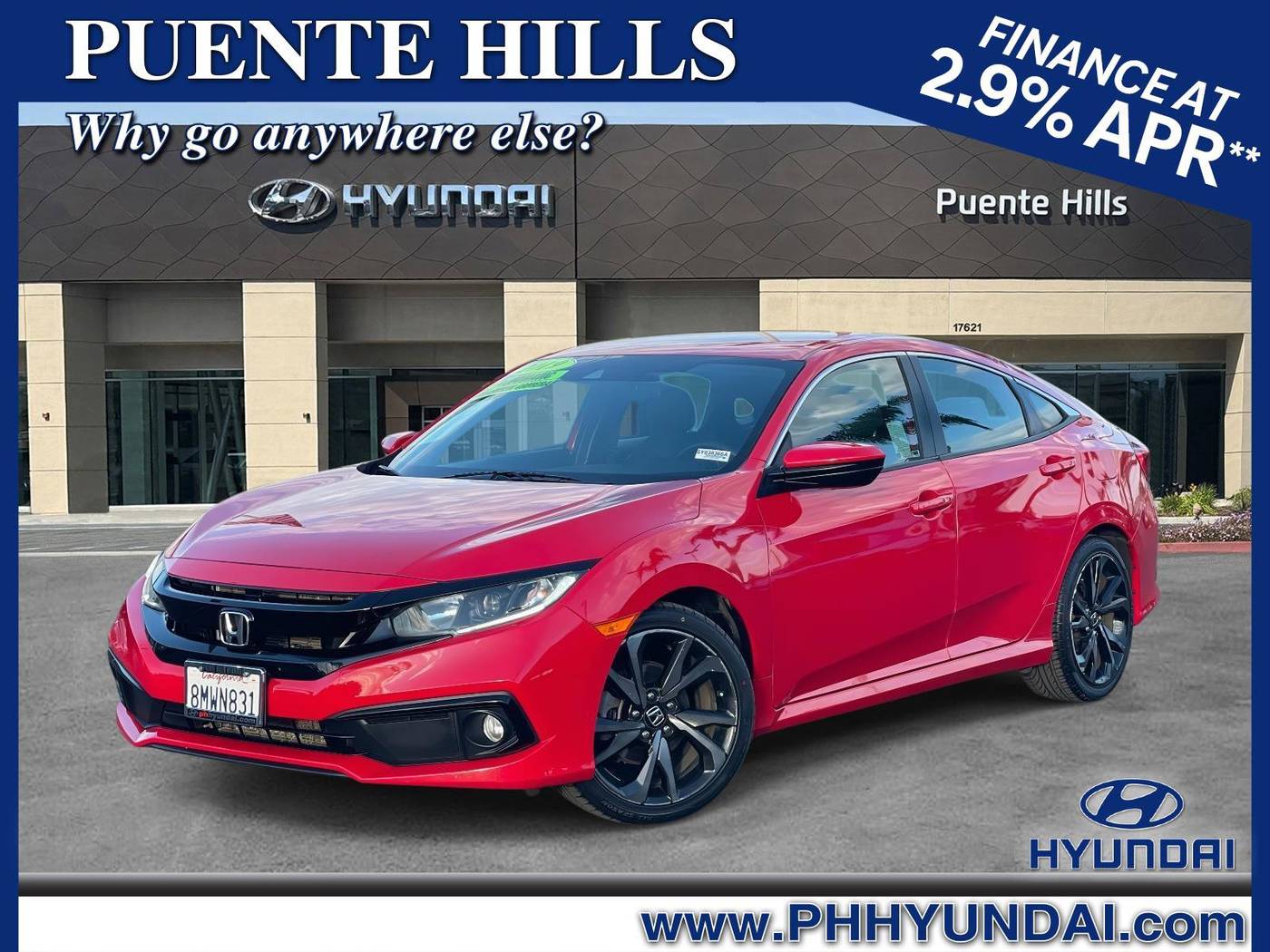 2019 Honda Civic Sport — Sedan — 130,980 mi — City of Industry, CA
