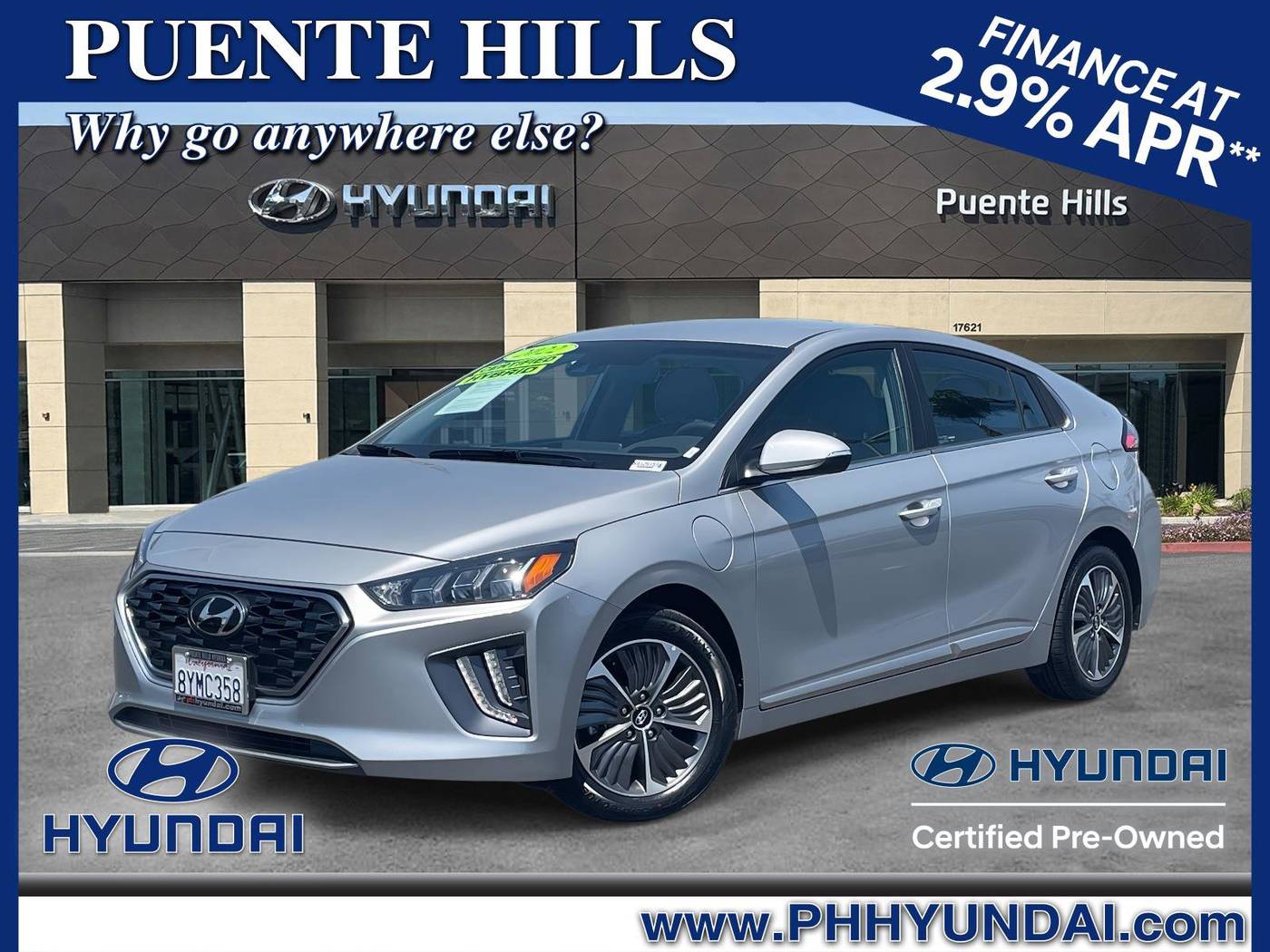 2022 Hyundai Ioniq Plug-In Hybrid SEL — Hatchback — 31,998 mi — City of Industry, CA
