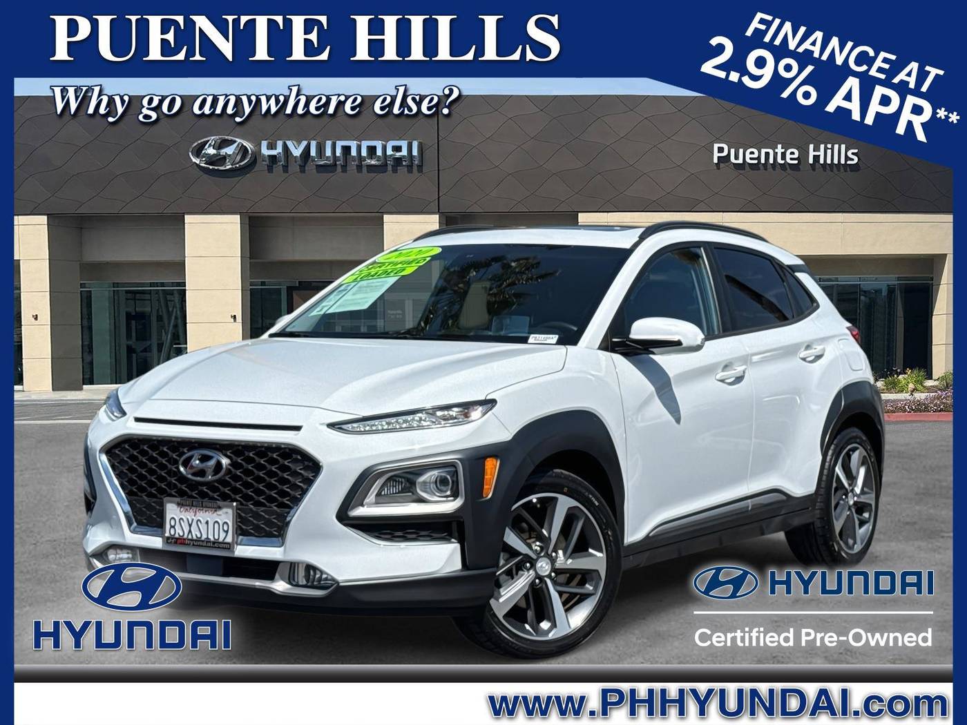 2020 Hyundai Kona Ultimate — SUV — 43,650 mi — City of Industry, CA