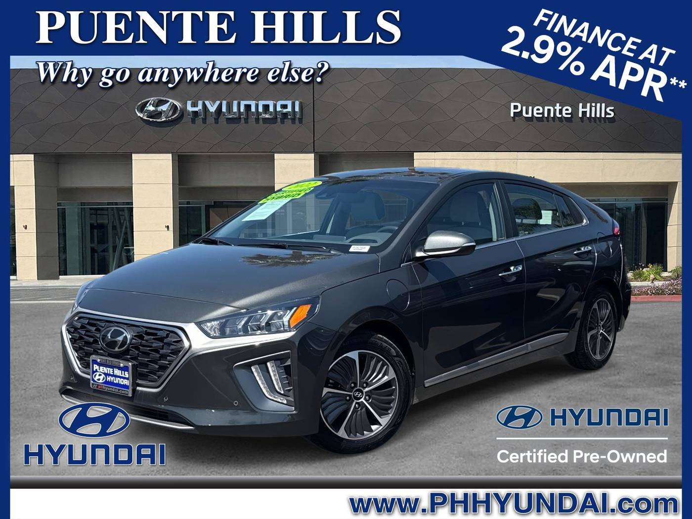 2022 Hyundai Ioniq Plug-In Hybrid Limited — Hatchback — 33,680 mi — City of Industry, CA