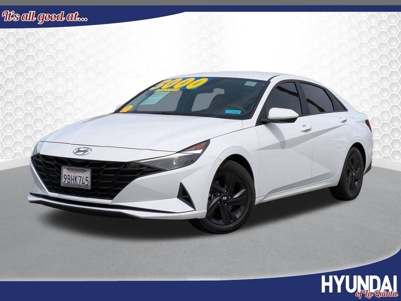 2022 Hyundai Elantra Hybrid Blue — Sedan — 60,755 mi — La Quinta, CA