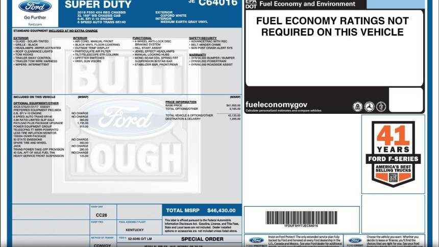 2018 Ford Super Duty F-550 Chassis Cab XL — Chassis Cab Truck — 189,745 mi — Houston, TX