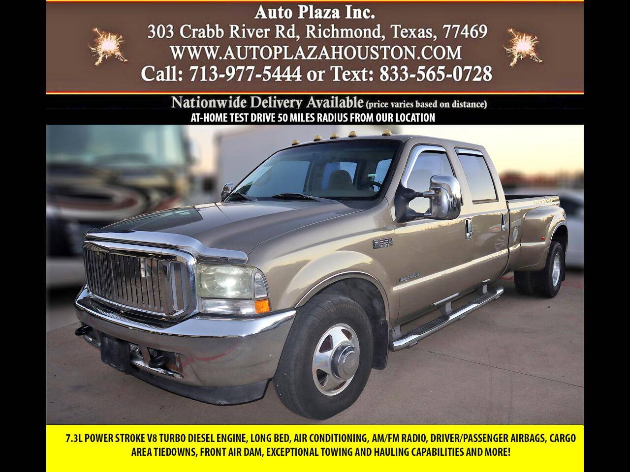 2002 Ford Super Duty F-350 Lariat — Pickup Truck — 283,201 mi — Richmond, TX