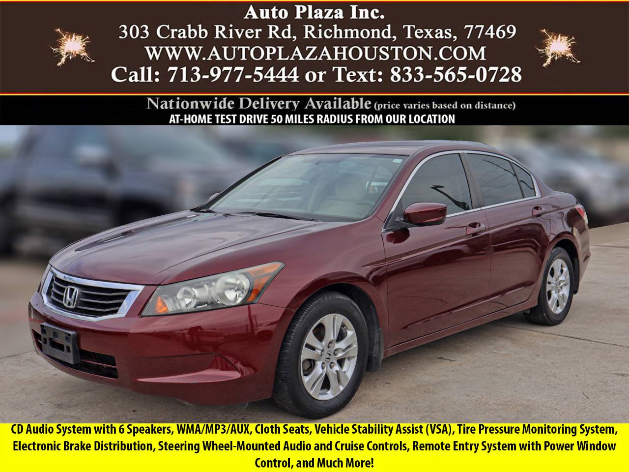 2010 Honda Accord LX-P — Sedan — 140,712 mi — Richmond, TX