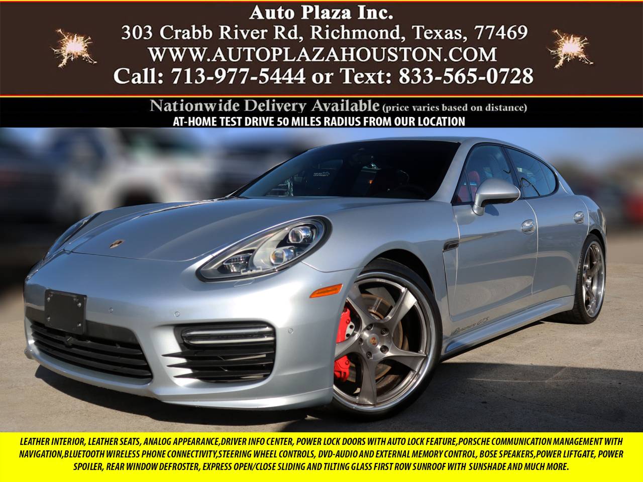2014 Porsche Panamera GTS — Sedan — 87,418 mi — Richmond, TX