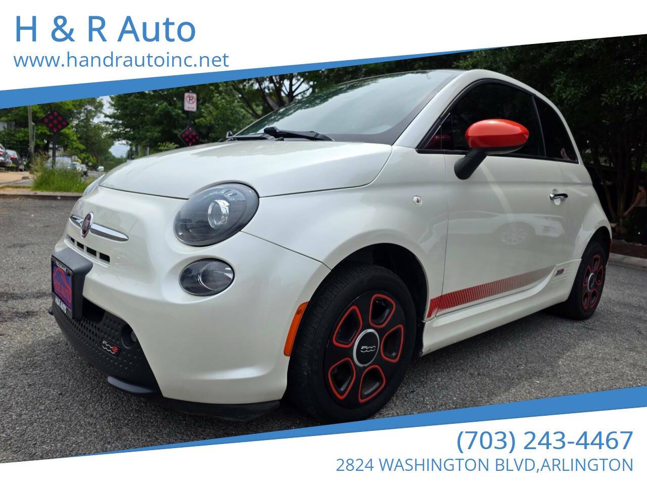 2014 FIAT 500e Base — Hatchback — 66,702 mi — Arlington, VA