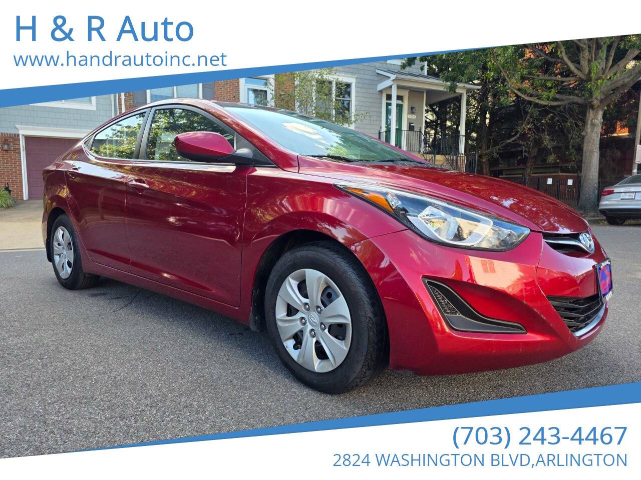 2016 Hyundai Elantra SE — Sedan — 87,328 mi — Arlington, VA