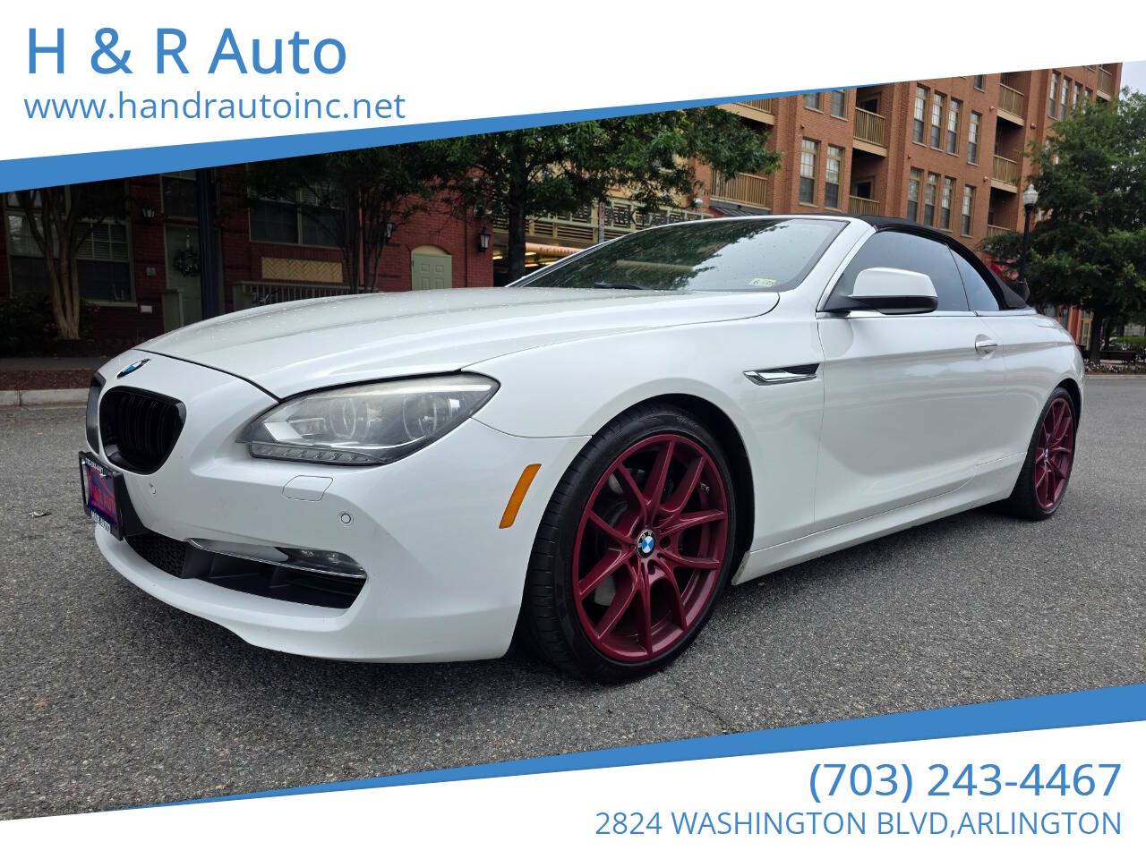2012 BMW 6 Series 650i — Convertible — 85,185 mi — Arlington, VA