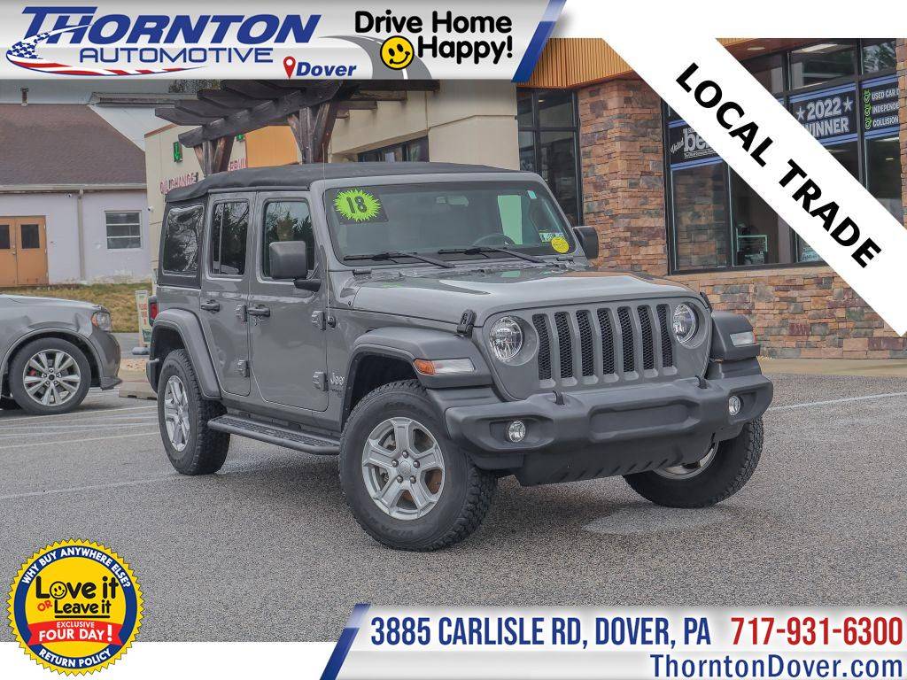 2018 Jeep Wrangler Sport S — SUV — 80,039 mi — Dover, PA