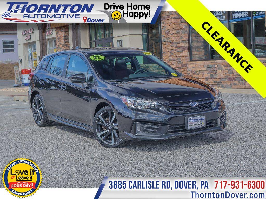 2022 Subaru Impreza Sport — Hatchback — 22,217 mi — Dover, PA