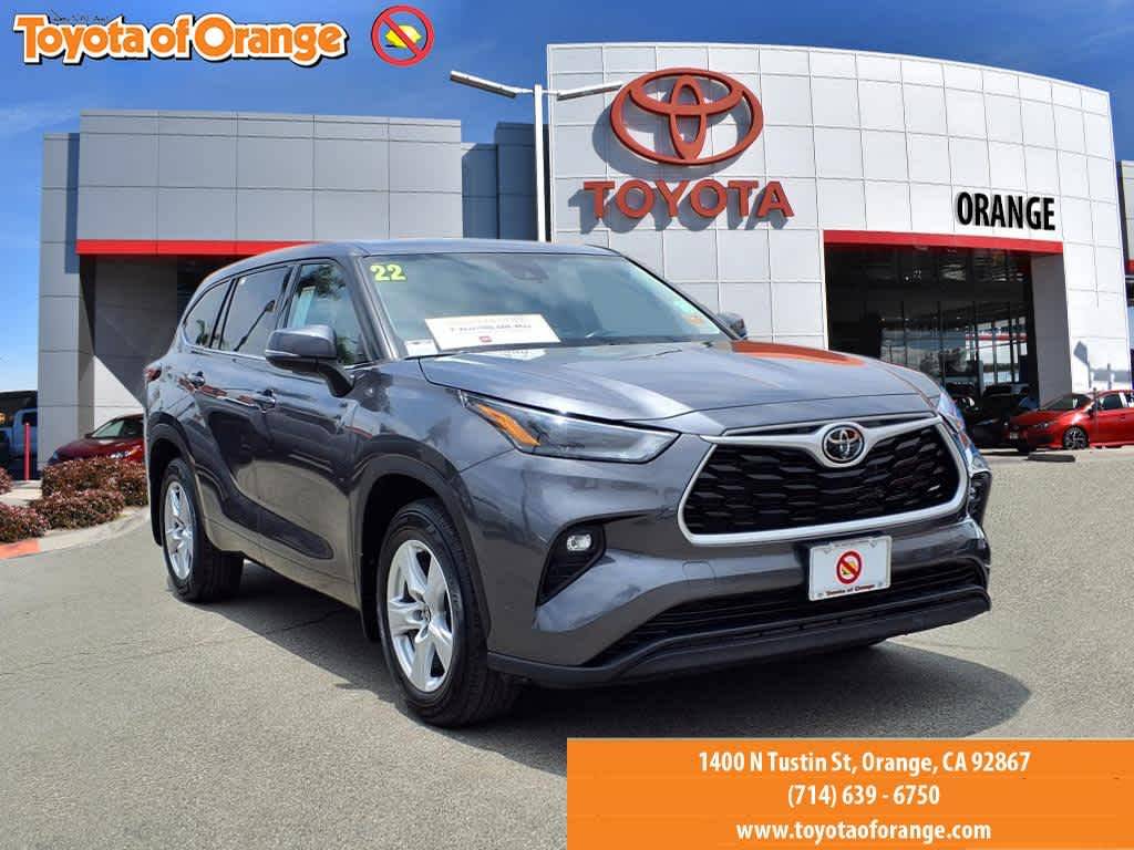 2022 Toyota Highlander LE — SUV — 54,662 mi — ORANGE, CA