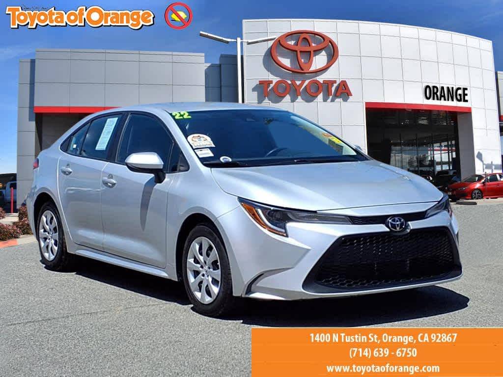 2022 Toyota Corolla LE — Sedan — 55,654 mi — ORANGE, CA