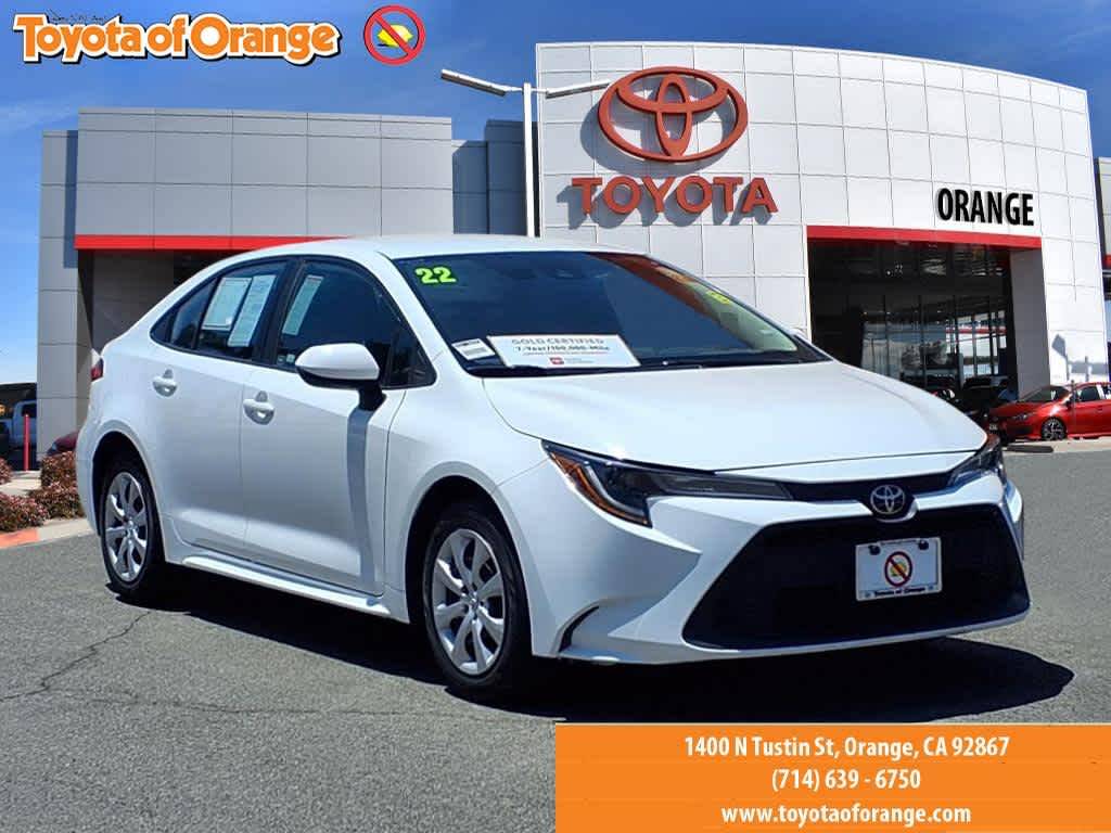 2022 Toyota Corolla LE — Sedan — 55,385 mi — ORANGE, CA