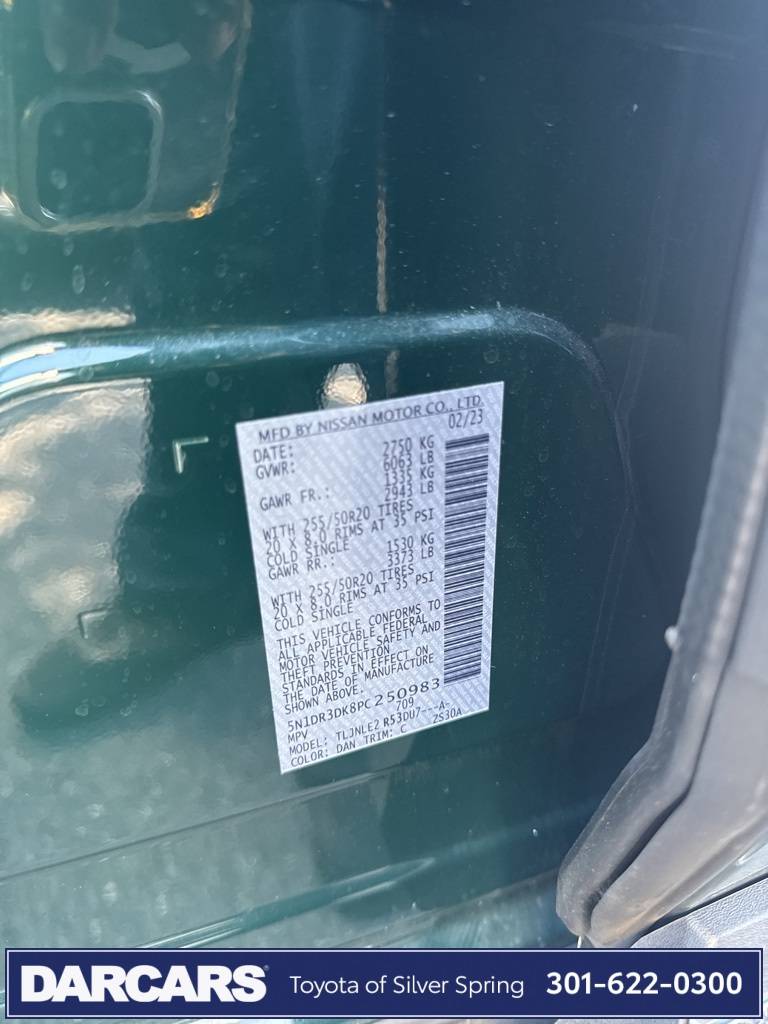 2023 Nissan Pathfinder Platinum — SUV — 34,700 mi — Silver Spring, MD