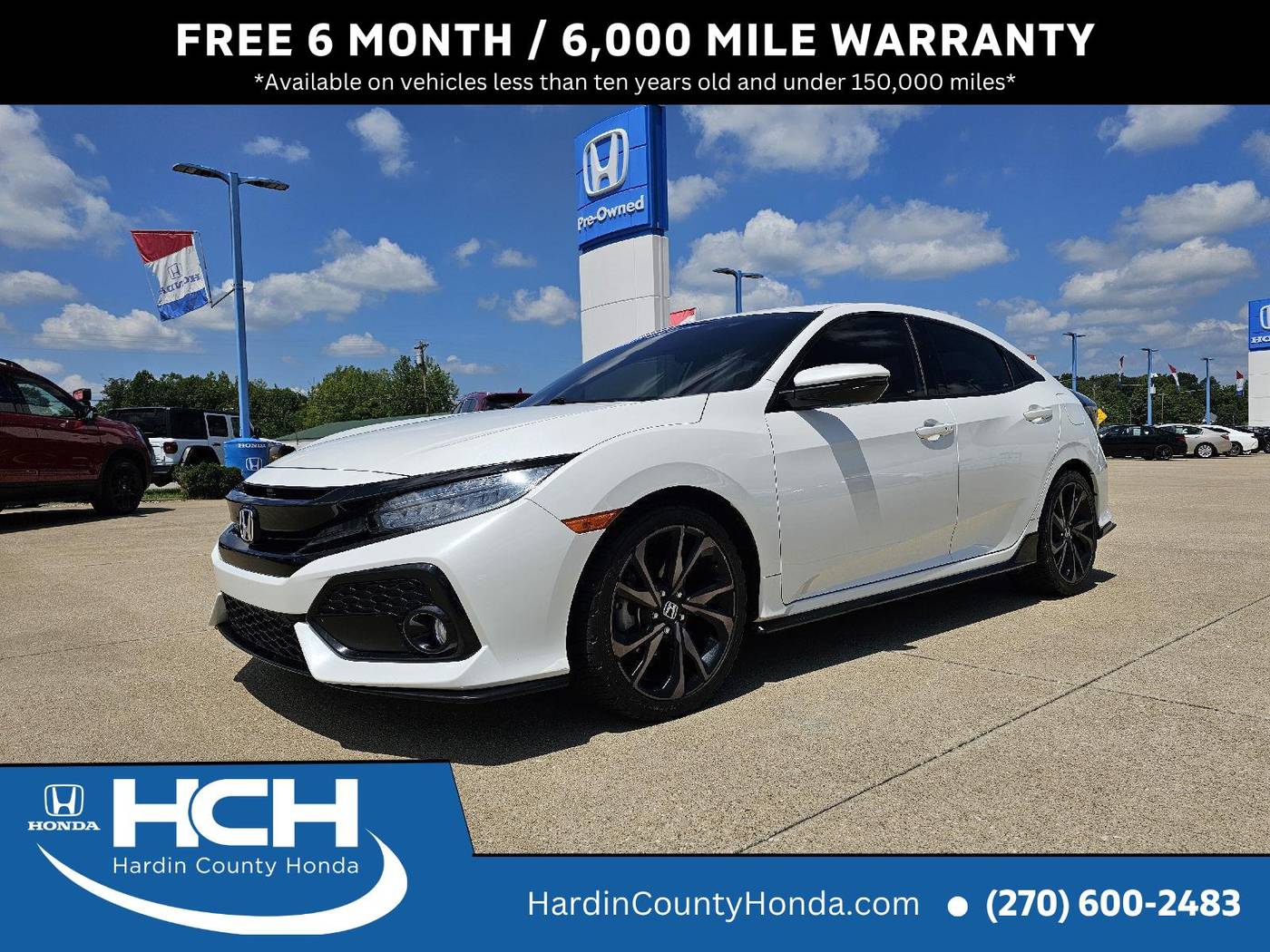 2018 Honda Civic Sport Touring — Hatchback — 94,547 mi — Elizabethtown, KY