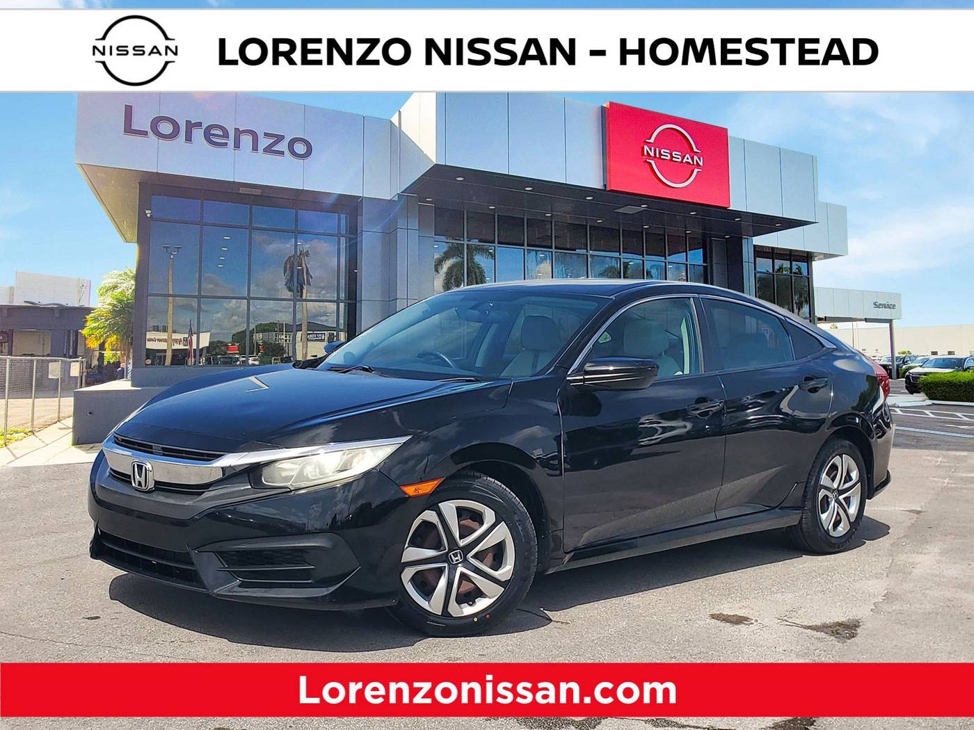 2016 Honda Civic LX — Sedan — 72,561 mi — Homestead, FL