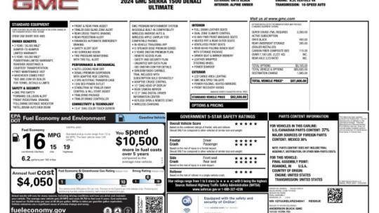 2024 GMC Sierra 1500 Denali Ultimate — Pickup Truck — 3,361 mi — Carneys Point, NJ