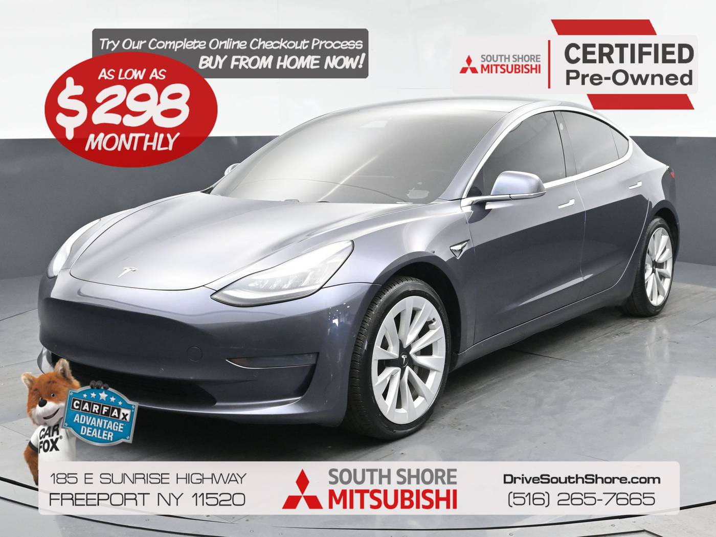 Tesla 2019 M3 Long Range AWD Vin 5YJ3E1EB3KF212300