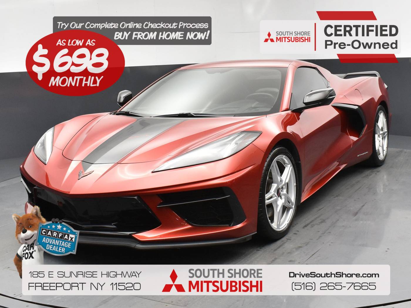 2022 Chevrolet Corvette 3LT — Convertible — 19,769 mi — Freeport, NY