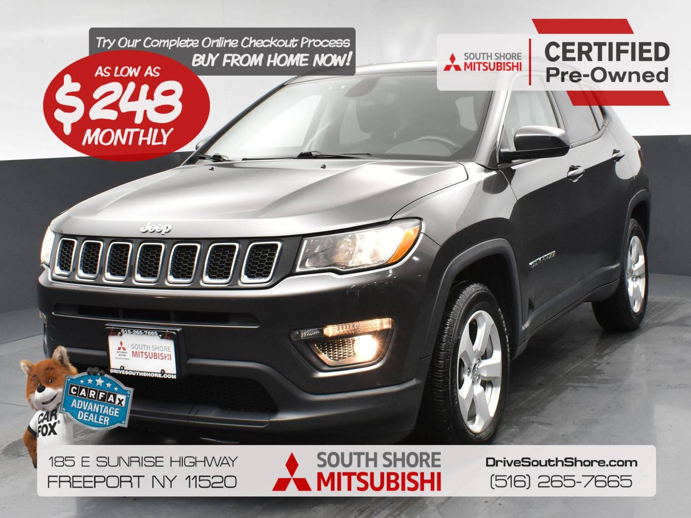 2019 Jeep Compass Latitude — SUV — 48,036 mi — Freeport, NY