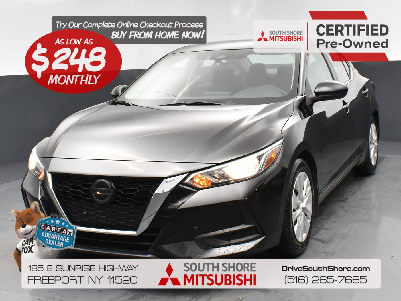 2020 Nissan Sentra S — Sedan — 48,356 mi — Freeport, NY