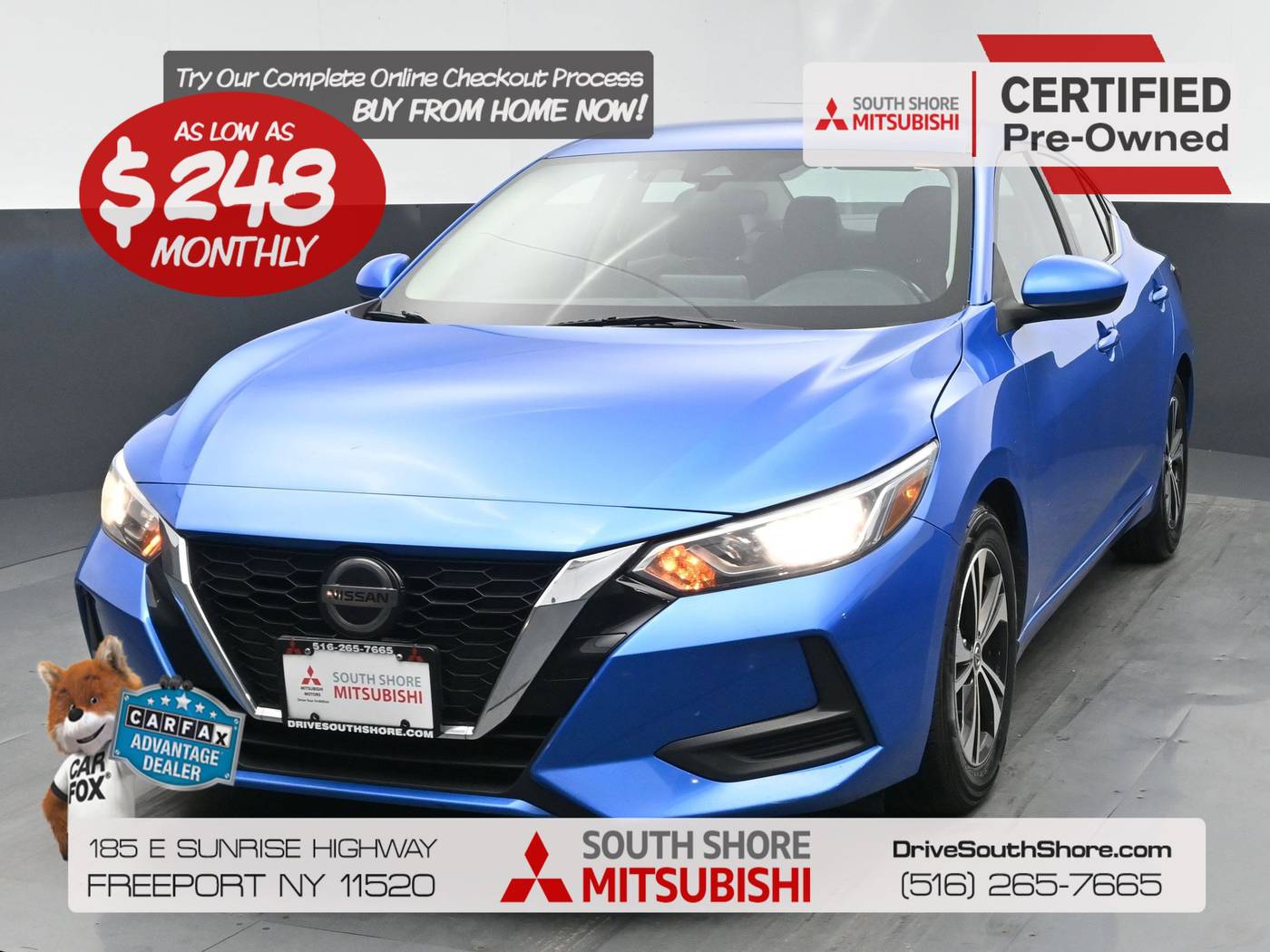 2021 Nissan Sentra SV — Sedan — 58,868 mi — Freeport, NY