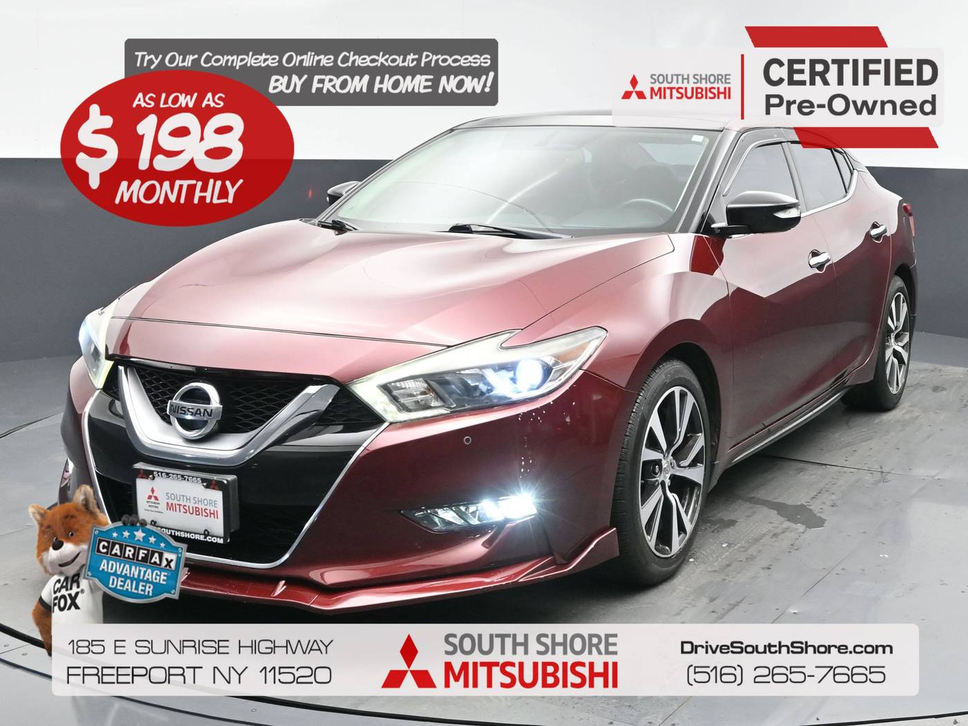 2016 Nissan Maxima SL — Sedan — 147,282 mi — Freeport, NY