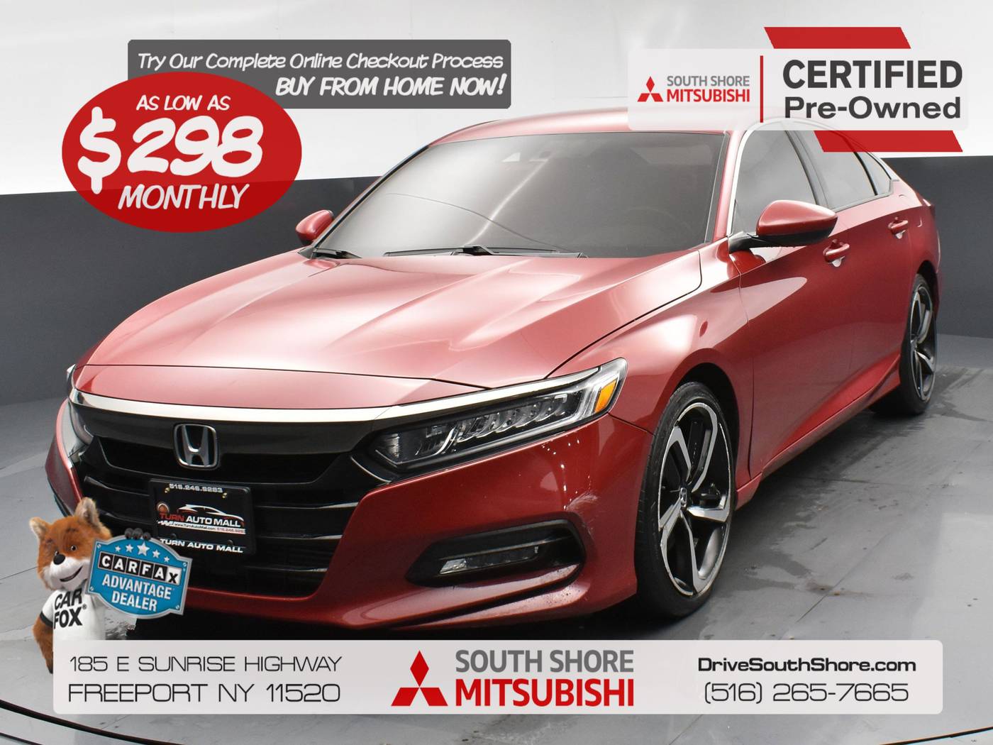 2018 Honda Accord Sport — Sedan — 65,292 mi — Freeport, NY