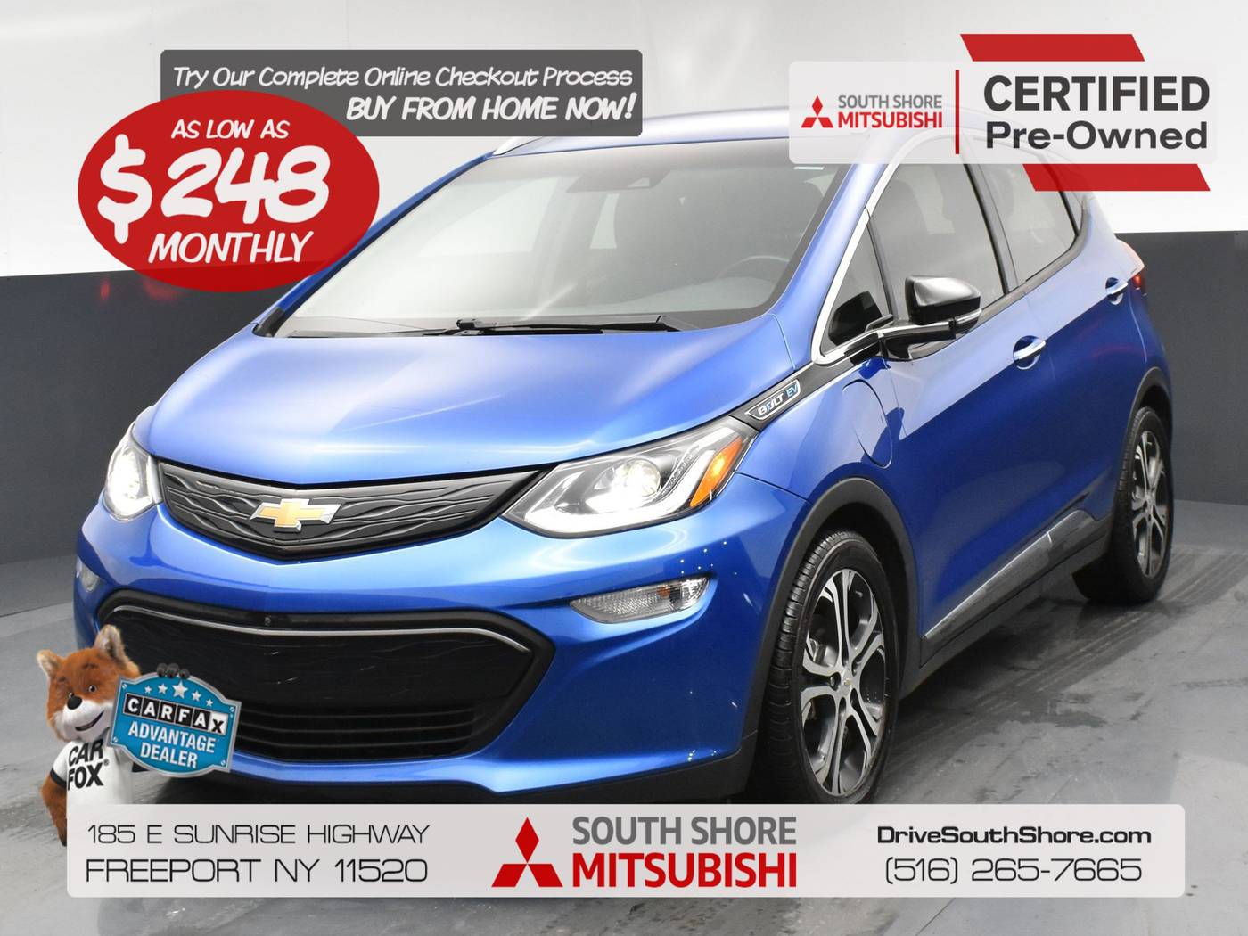 2020 Chevrolet Bolt EV Premier — Hatchback — 25,421 mi — Freeport, NY