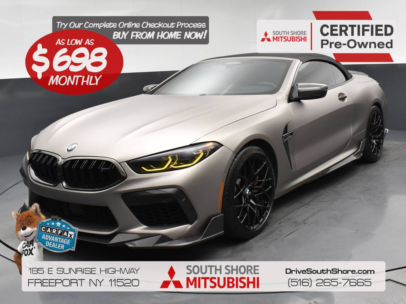 2020 BMW M8 Competition — Convertible — 46,328 mi — Freeport, NY
