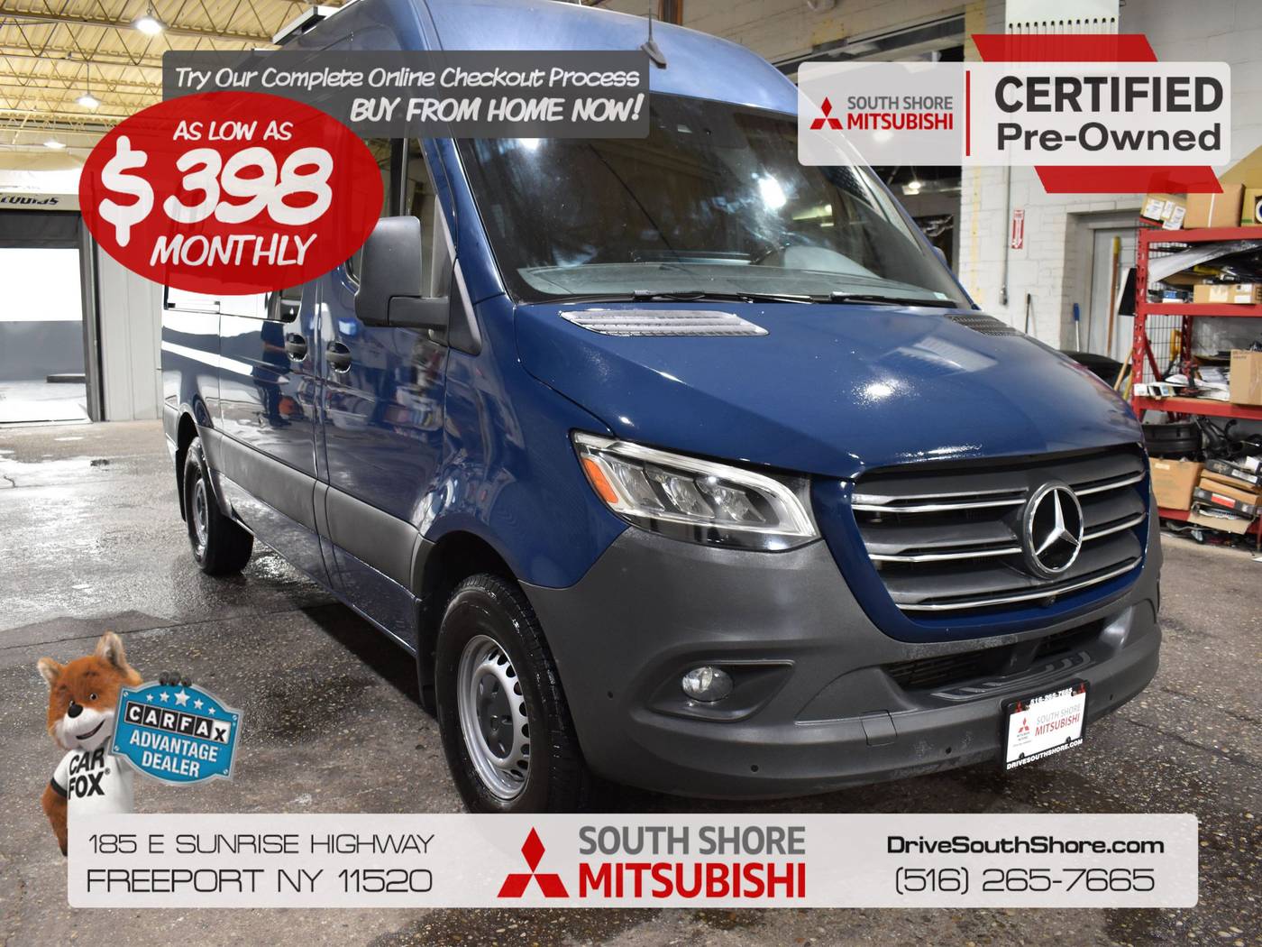 2020 Mercedes-Benz Sprinter Crew Van 2500 — Passenger Van — 71,039 mi — Freeport, NY